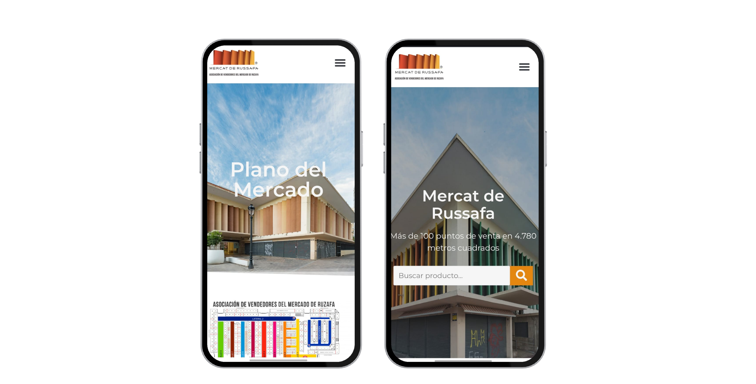 Proyecto B2B ACTIVA Diseño web del Mercado de Russafa Valencia Moviles