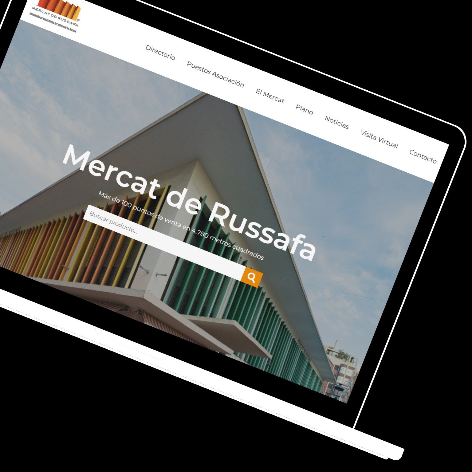 Proyecto B2B ACTIVA Diseño web del Mercado de Russafa Valencia Portatil